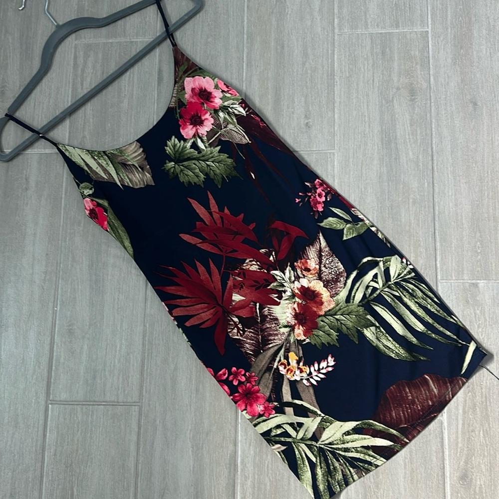 Tropical mini dress